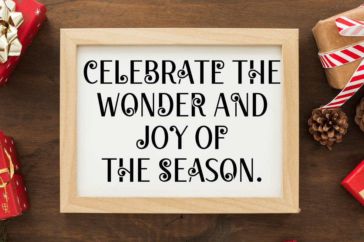 Christmas Whimsy Demo Font, a Script Font by Akrinity Digital (Photo 4 of 8)