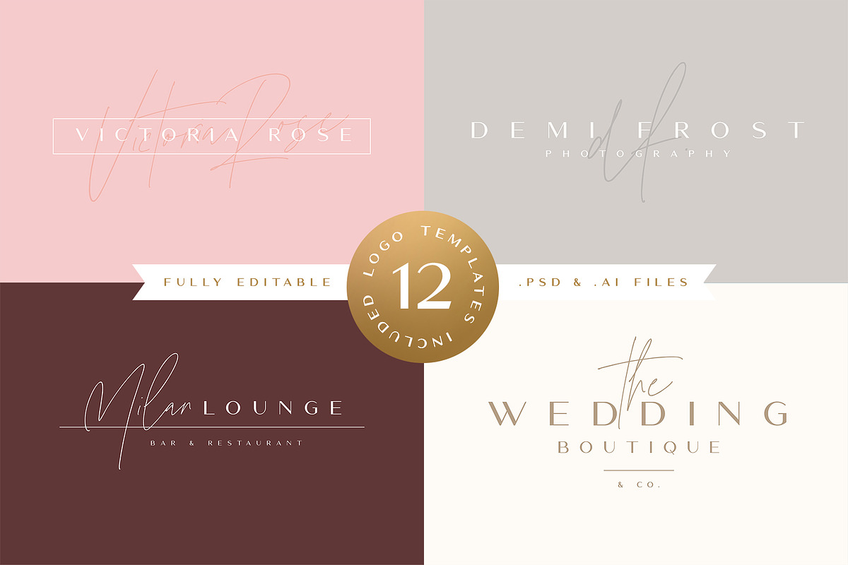 The Amoret Font Duo + 12 Logos preview 2