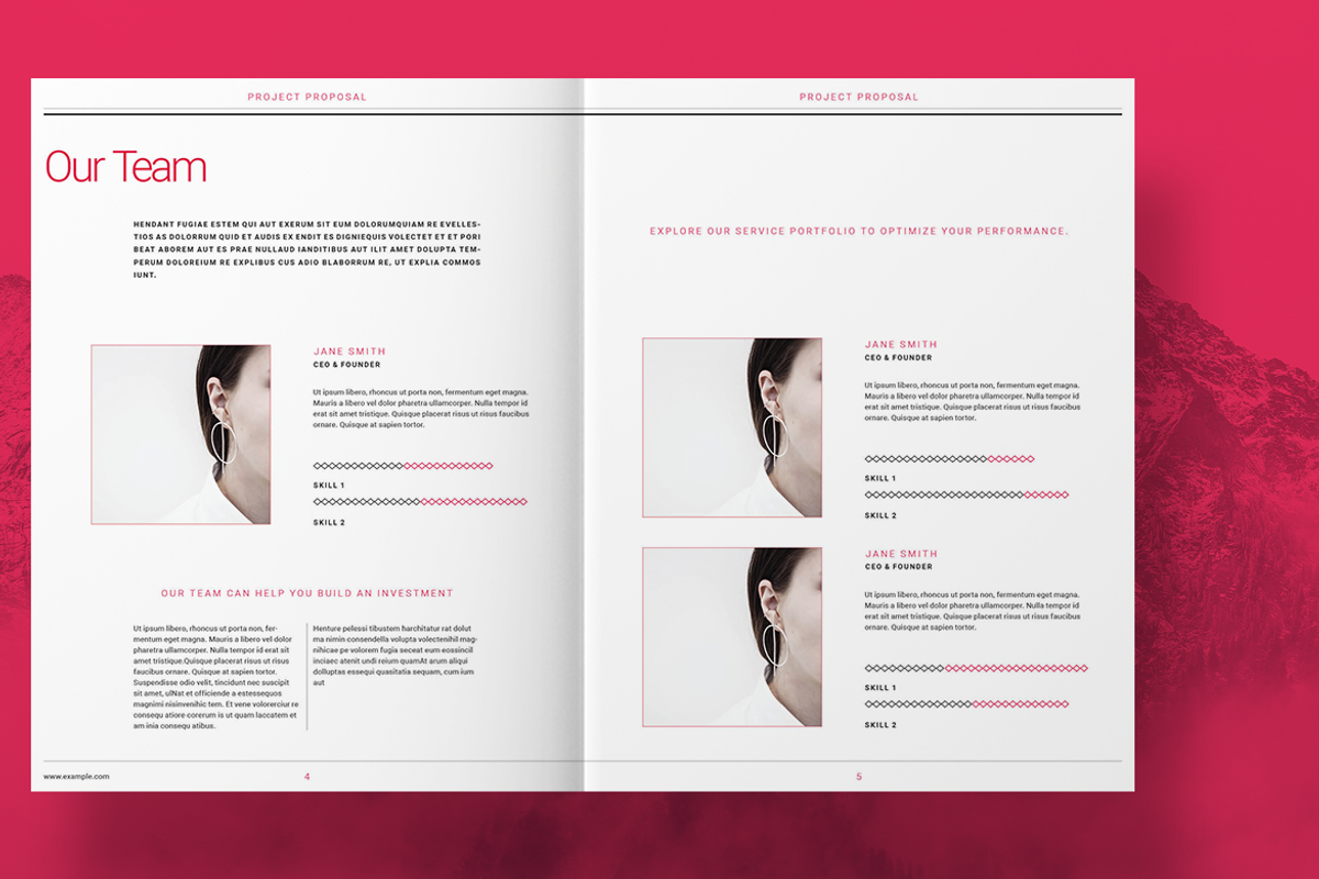 Red Project Proposal, a Brochure Template by Boris Cupac (Photo 3 of 12)