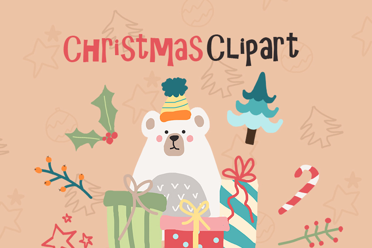 Christmas clipart Christmas clip art, a Decorative Illustration by Bamboobear Books Shop (Photo 1 of 7)
