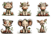 St. Patrick’s Day Animal Bundle Clip, an Illustration by Designworld (Thumbnail 3 of 7)