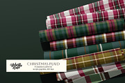 Christmas Plaid Vector Patterns, a Pattern Graphic by Bloomart Studio (Thumbnail 1 of 6)