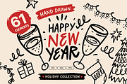 Christmas & New Year Doodles, a Seasonal Illustration by Oktyabr (Thumbnail 1 of 6)