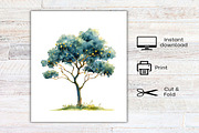 Cute Doodle Christmas Tree Clipart, an Illustration by Canvas Craft (Thumbnail 7 of 7)