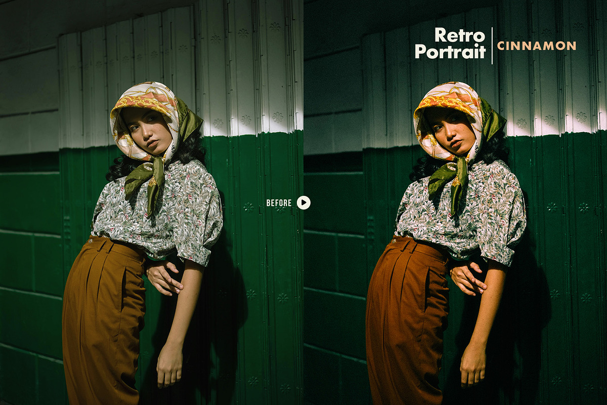 Retro Portrait Lightroom Presets, a Preset Add-On by Presetrain Co. (Photo 6 of 8)