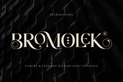 Bromolek - Luxury & Ligatures Serif, a Serif Font by Almarkhatype (Thumbnail 1 of 9)