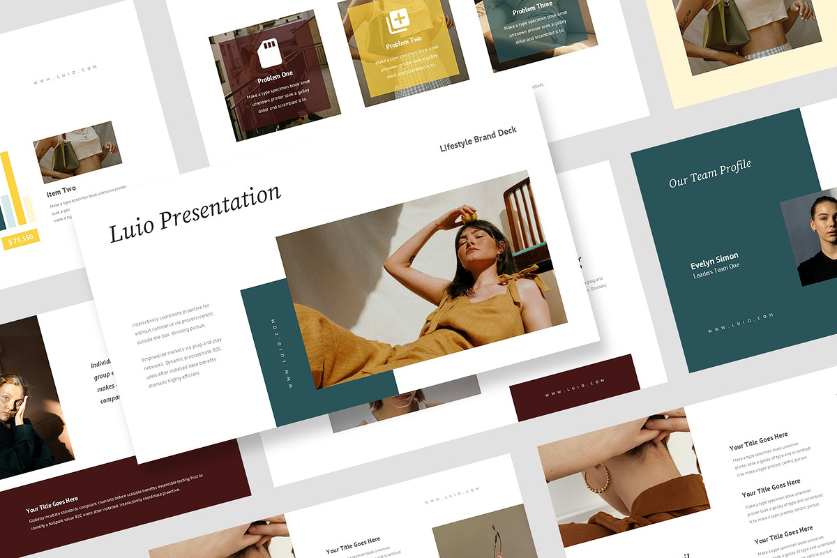 Luio : Lifestyle Brand Powerpoint, a Presentation Template by Punkl Camp (Photo 1 of 16)