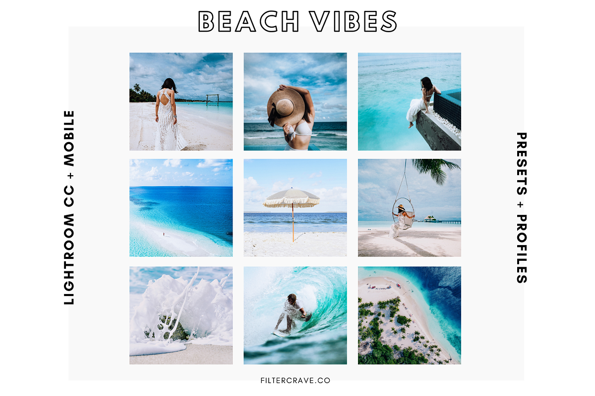 Beach Vibes Mobile Lightroom Presets, an Action Add-On by Filtercrave (Photo 2 of 11)
