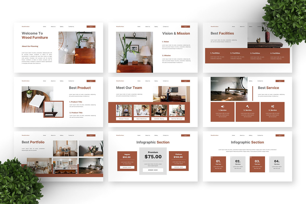 Wood Furniture - Interior GSL, a Presentation Template by Deepslide Studio (Photo 6 of 6)