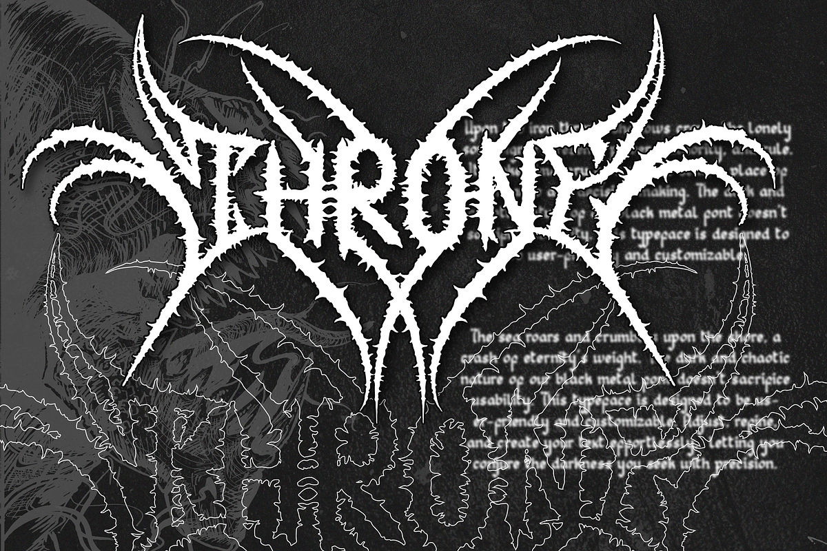 Regolax | Black Metal Font, a Blackletter Font by Denustudios (Photo 6 of 12)