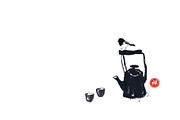 Sumi-e ink painting. Tea ceremony., a Food Illustration by Elina_Li (Thumbnail 3 of 17)