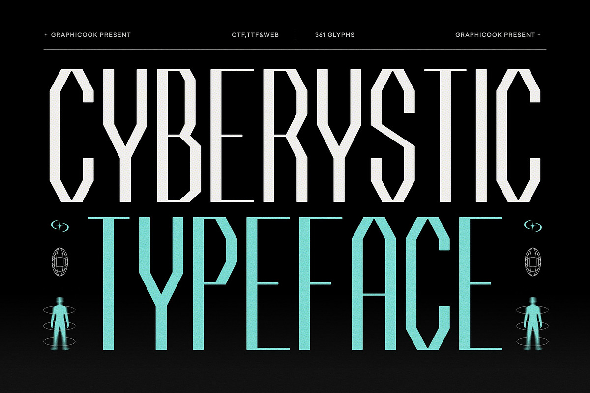 Cyberystic, a Sans Serif Font by graphicook (Photo 1 of 10)