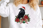 Christmas Raven on Book, an Illustration by Craft Nest (Thumbnail 5 of 6)