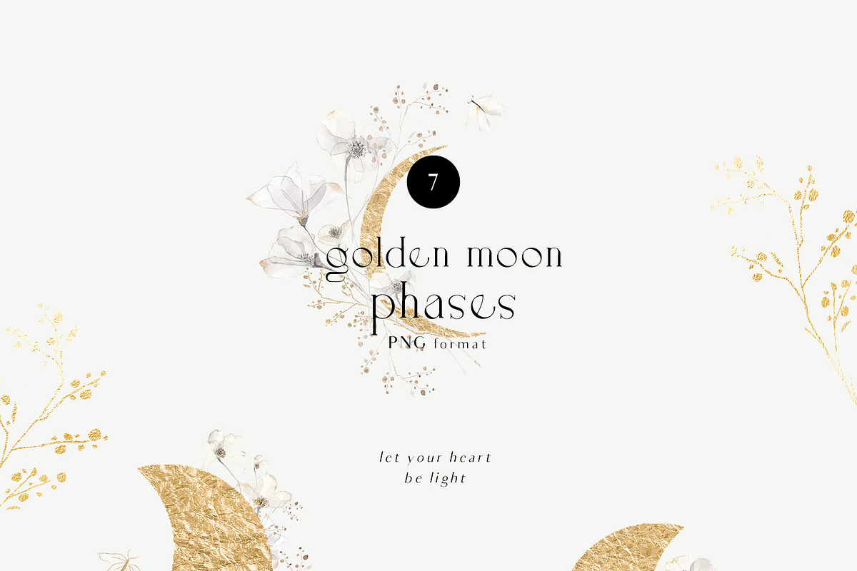 ETHEREAL floral & delicate gold set, an Illustration by Grace Noboa Illustrations (Photo 6 of 10)