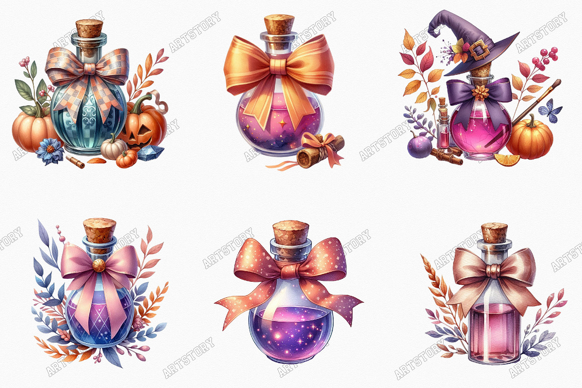 Chic Halloween Potion with Bow Png, a Graphic by designcity5 (Photo 4 of 5)