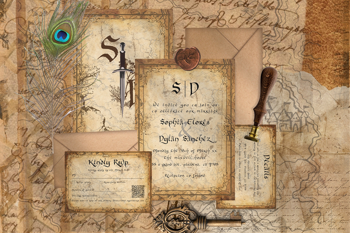Lord of the rings invitation Bundle, an Invitation Template by Meher Sadiah (Photo 1 of 4)