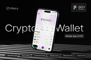 Walcy - Crypto Wallet Mobile UI KIT, an UI Kit Template by Creative Perspective (Thumbnail 1 of 7)