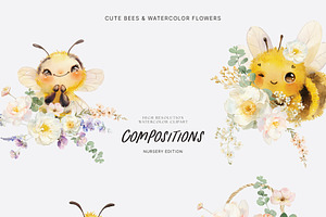 SUMMER BEES Watercolor Collection