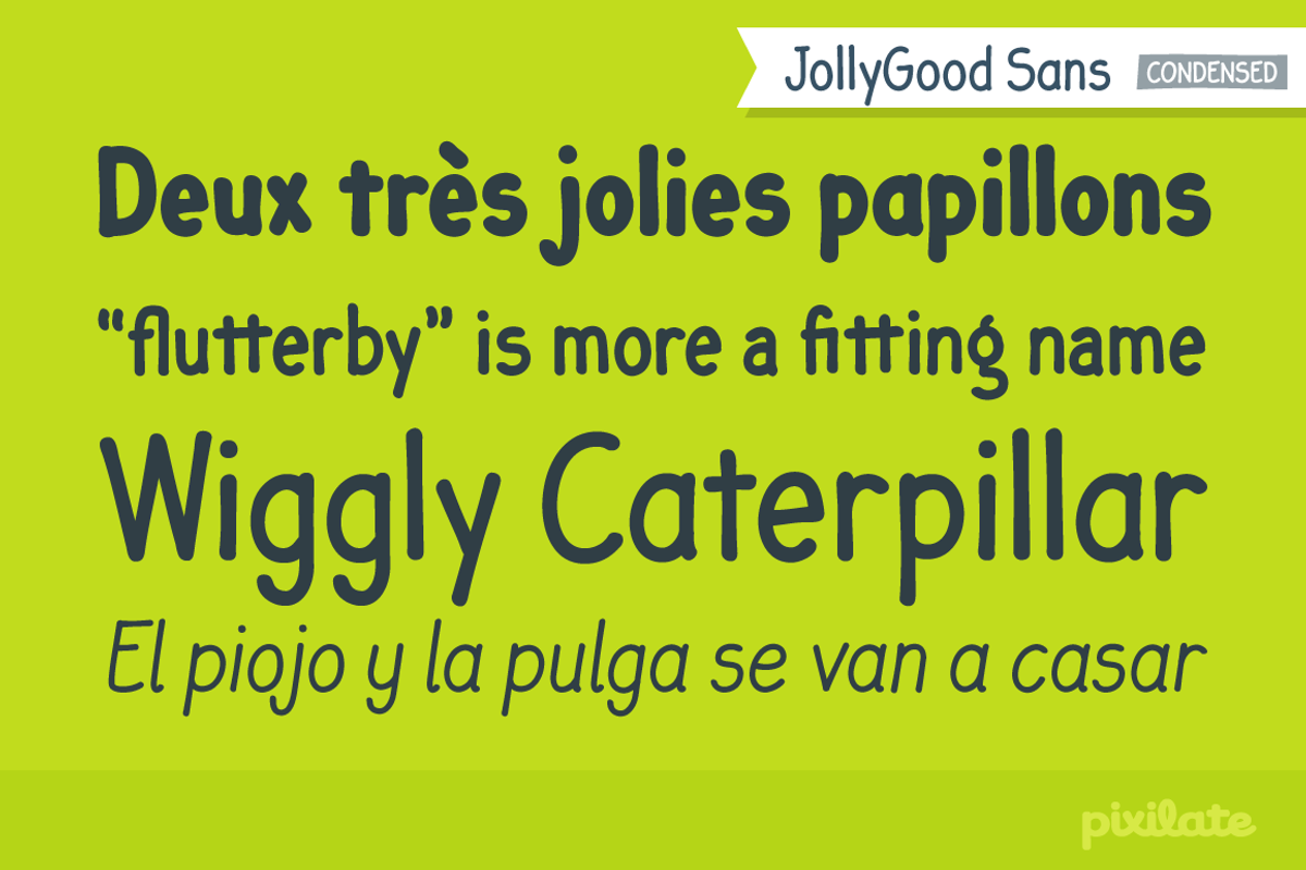 JollyGood Sans Condensed Complete preview 2