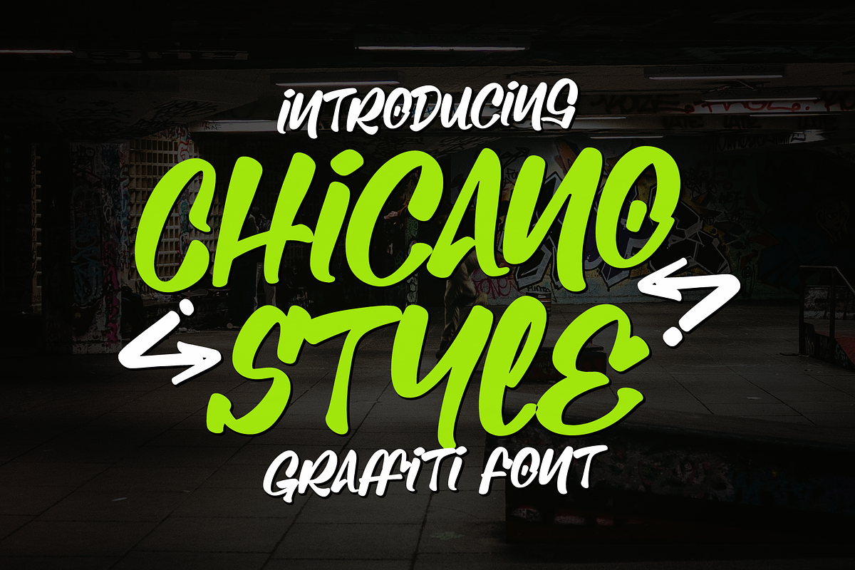 Chicano Style | Graffiti Font, a Handwritten Font by Denustudios (Photo 1 of 12)