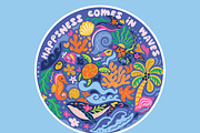 Tiny Weird Worlds Sticker Collection, an Object Illustration by PenguinHouse (Thumbnail 13 of 18)