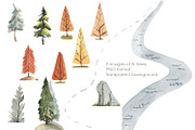 House in the woods, an Illustration by Love Watercolor Store (Thumbnail 2 of 9)