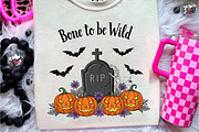 Vintage Halloween Bone PNG Sublimati, an Illustration by CreationArt (Thumbnail 2 of 4)