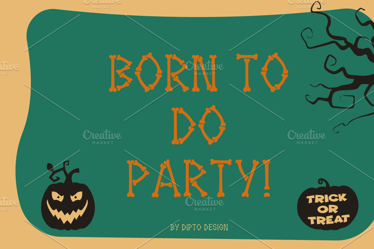 Hallowebons - Spooky typeface, a Sans Serif Font by Dipto design (Photo 5 of 6)
