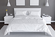 Bedroom and Bed Linen Mockup #3, an Apparel Mockup by Seven Lights (Thumbnail 5 of 6)