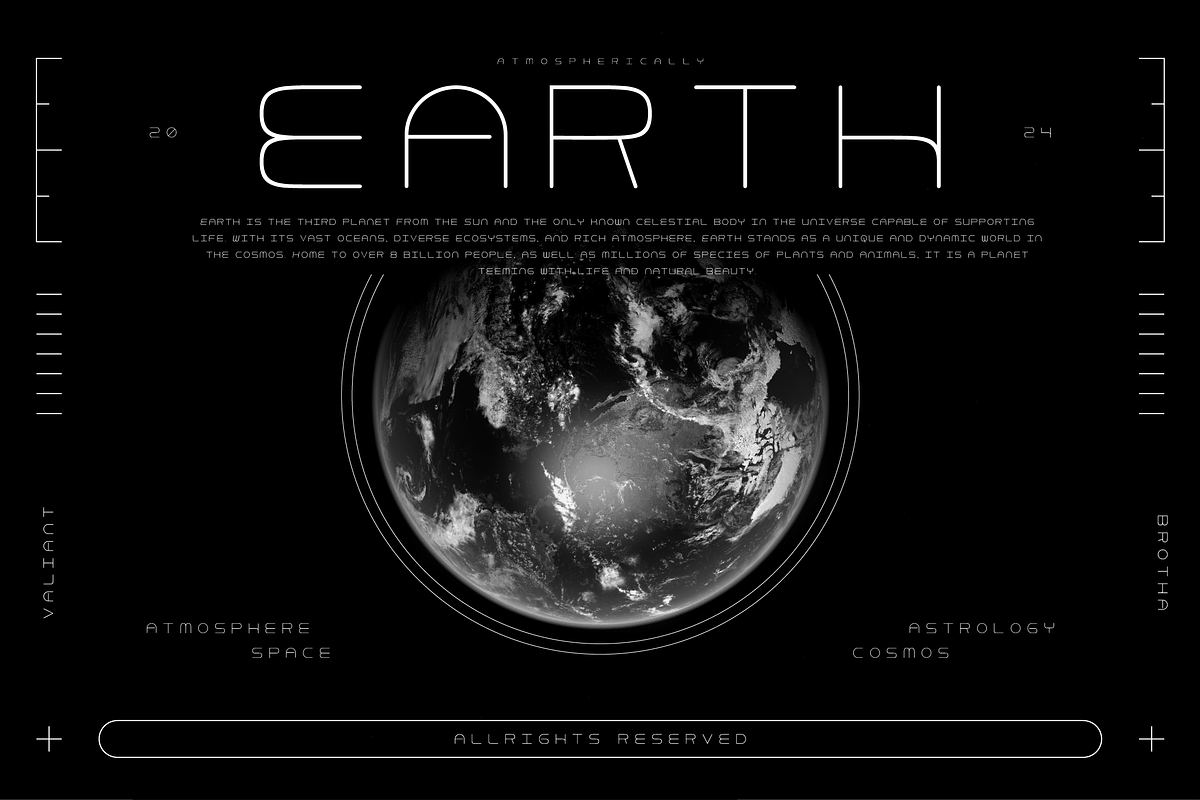 VB SkyeFolz - Futuristic Font, a Sans Serif Font by VALIANTBROTHA (Photo 3 of 9)