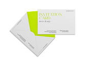 Minimal Invitation Card Mockup, a Product Mockup by graphypix (Thumbnail 1 of 4)