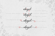 Abigail, a Script Font by Hustletter (Thumbnail 2 of 13)