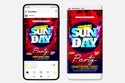 Sunday Party Instagram PSD Template, a Social Media Template by studioflyers.com (Thumbnail 2 of 3)