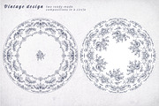 Vintage Vector Frames & Borders, a Decorative Illustration by Molly art (Thumbnail 8 of 9)