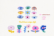 FLOWERBED floral collection, a Pattern Graphic by solmariart (Thumbnail 3 of 5)