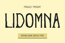 Lidomna Vintage Sans Display Font
