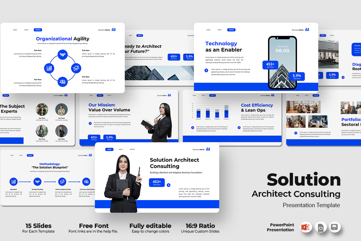 Architect Consulting - PowerPoint, a Presentation Template by QR Design Studio (Photo 1 of 3)