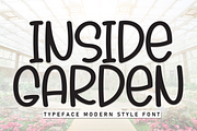Inside Garden | Script Font, a Script Font by Scratchones (Thumbnail 1 of 8)