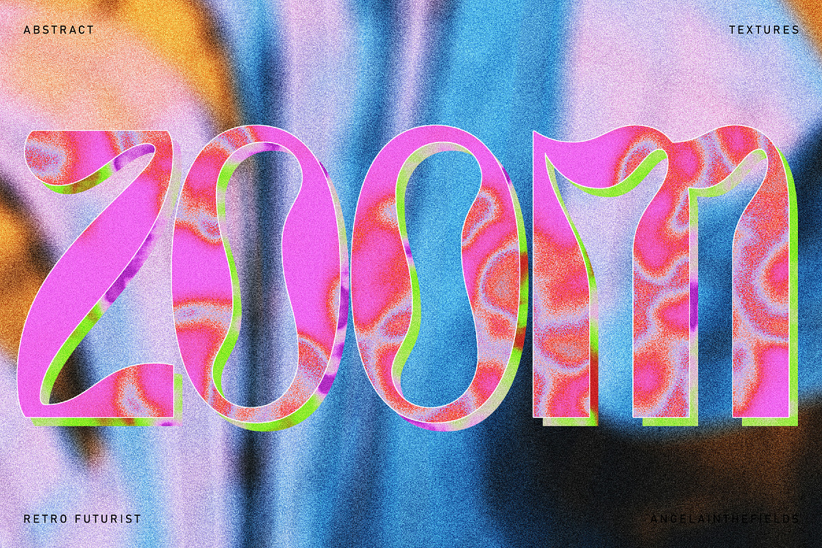 50 Psychedelic Textures Set, a Texture Graphic by angelainthefields (Photo 7 of 8)