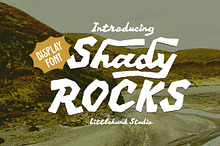 Shady Rocks Handcrafted Display Font