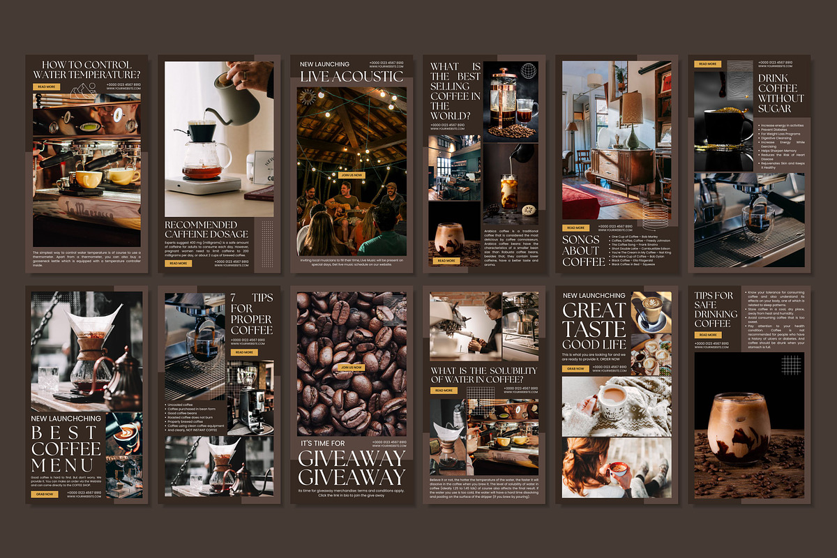 Social Media Post for Coffee Shop, a Social Media Template by cmatworks (Photo 3 of 4)