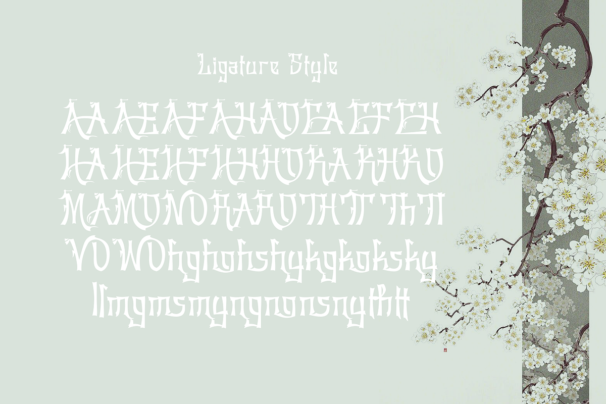 Tatsukaze - Japanese Font, a Font by madeDeduk (Photo 9 of 9)