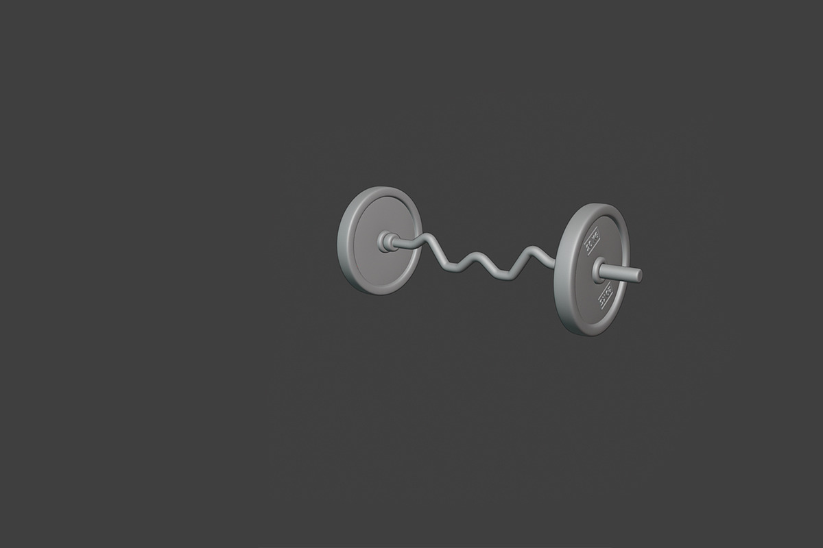 Stylized Gym and Fitness Set, an Object 3D Model by Artem Varnitsin (Photo 22 of 23)