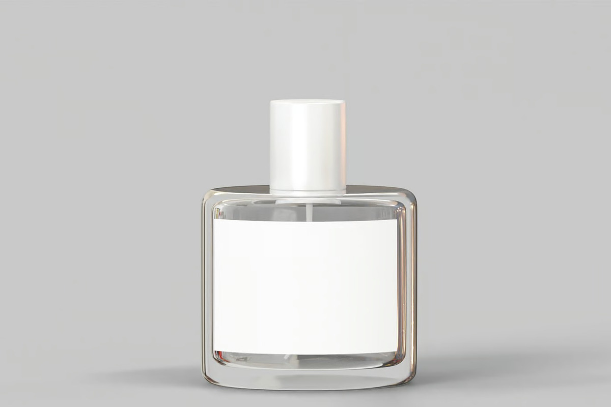 Perfume Bottle Mockup, a Packaging Mockup by renderstockmarket (Photo 2 of 4)