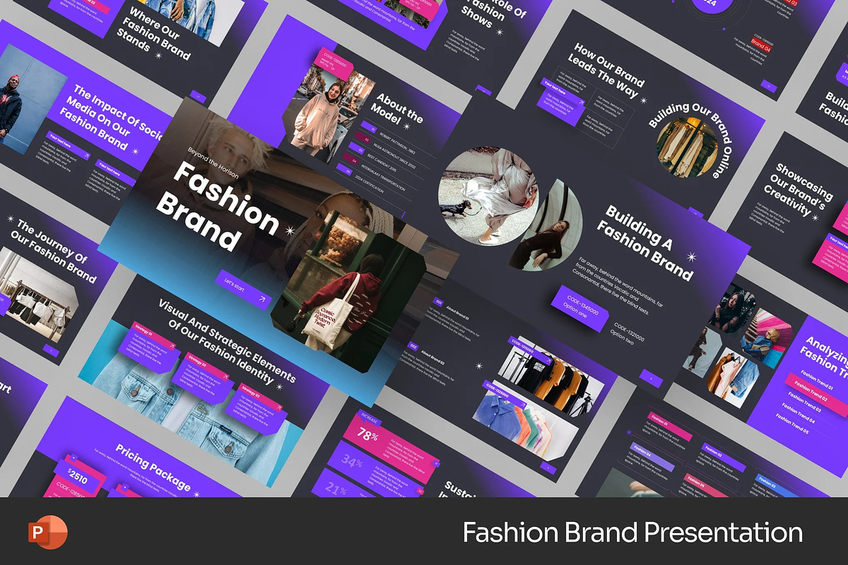Fashion Brand Powerpoint Templates, a Presentation Template by Fit-tee (Photo 1 of 2)