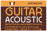 Guitar Acoustic font, a Font by weknow (Thumbnail 1 of 5)
