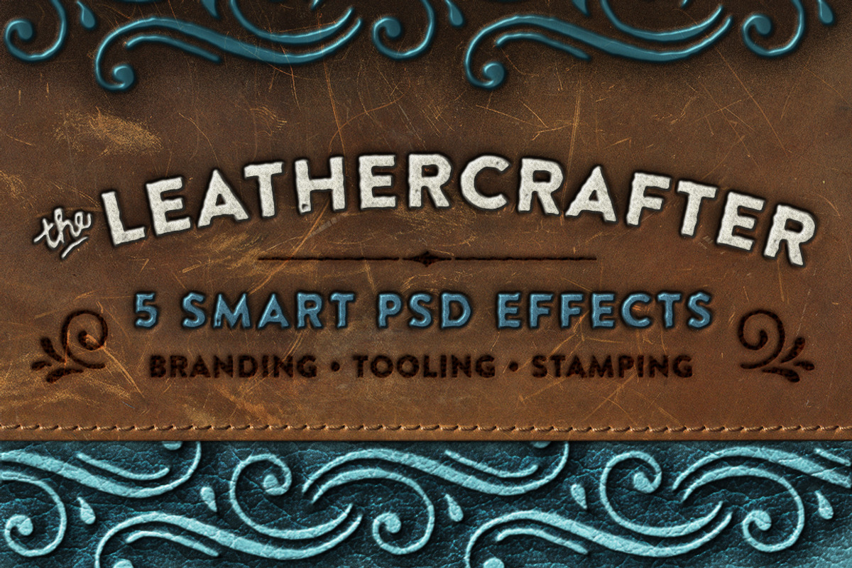 The Leathercrafter - Smart PSD, a Layer Style Add-On by Ornaments of Grace (Photo 1 of 4)