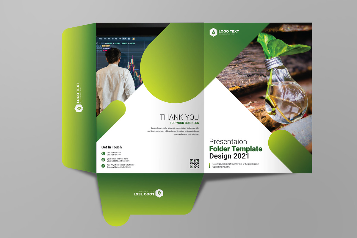 Presentation Folder Template Design, a Poster Template by zahidhossainalif (Photo 5 of 6)