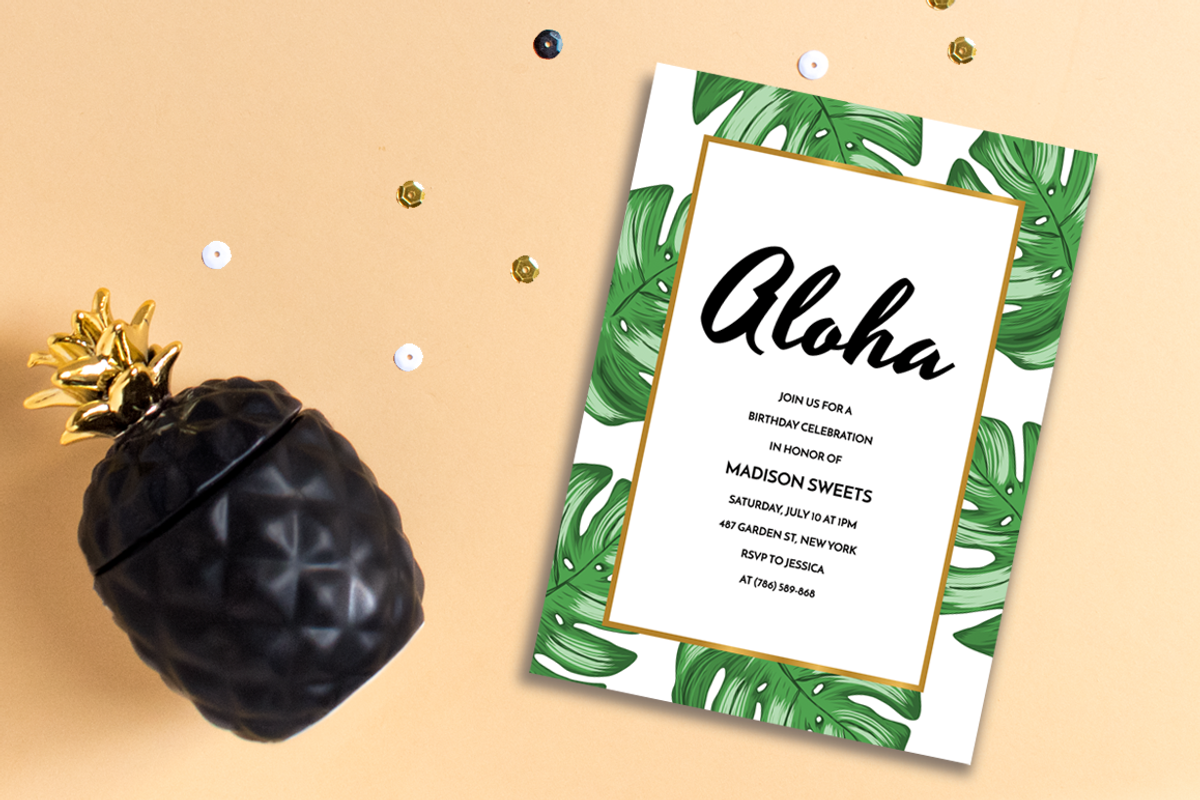 Tropical Party Invites Bundle, an Invitation Template by Pixejoo (Photo 6 of 9)