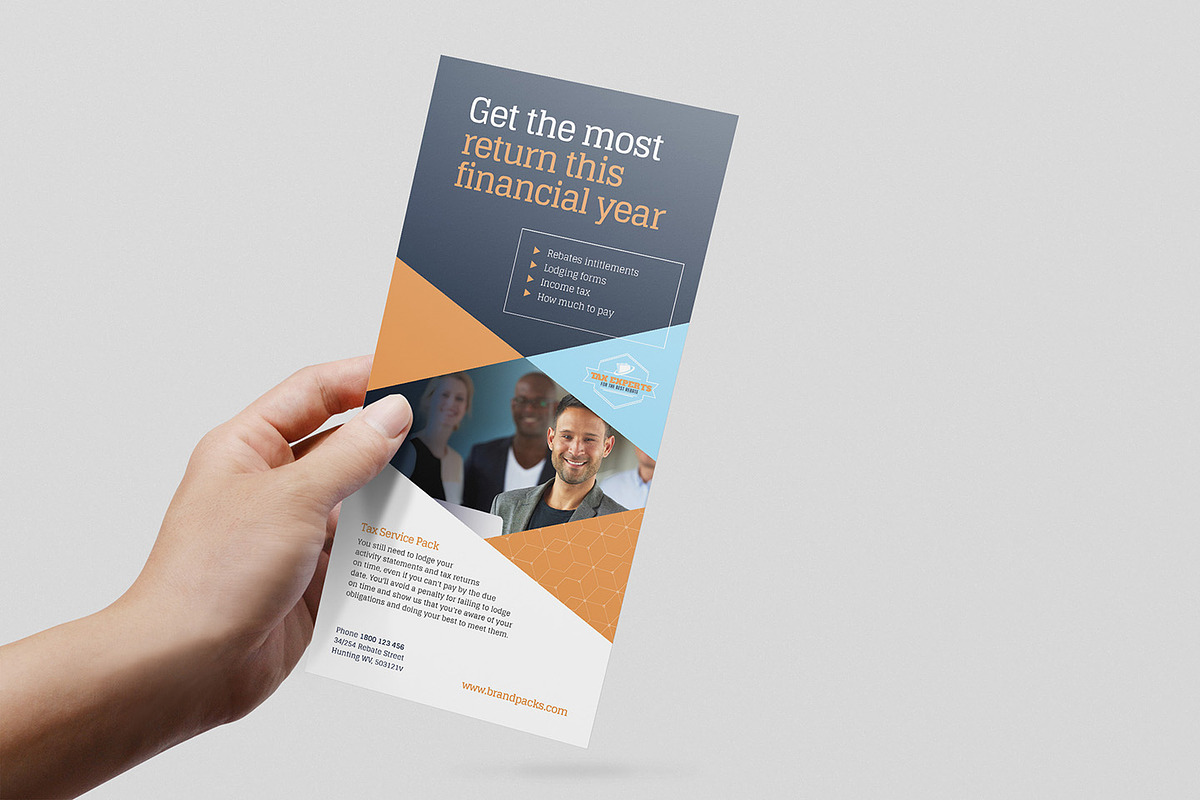 Tax Service DL Card Template, a Card Template by BrandPacks (Photo 2 of 4)